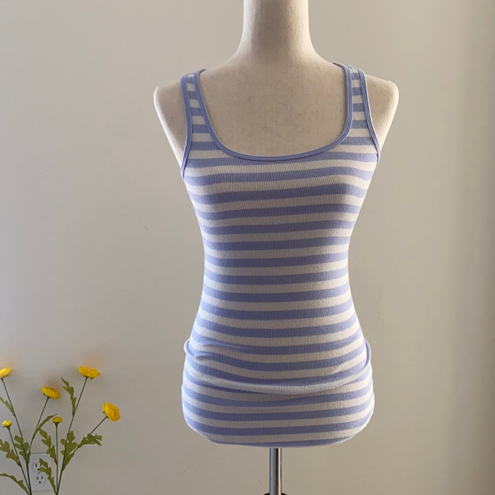 Old Navy Purple & White Tank Top